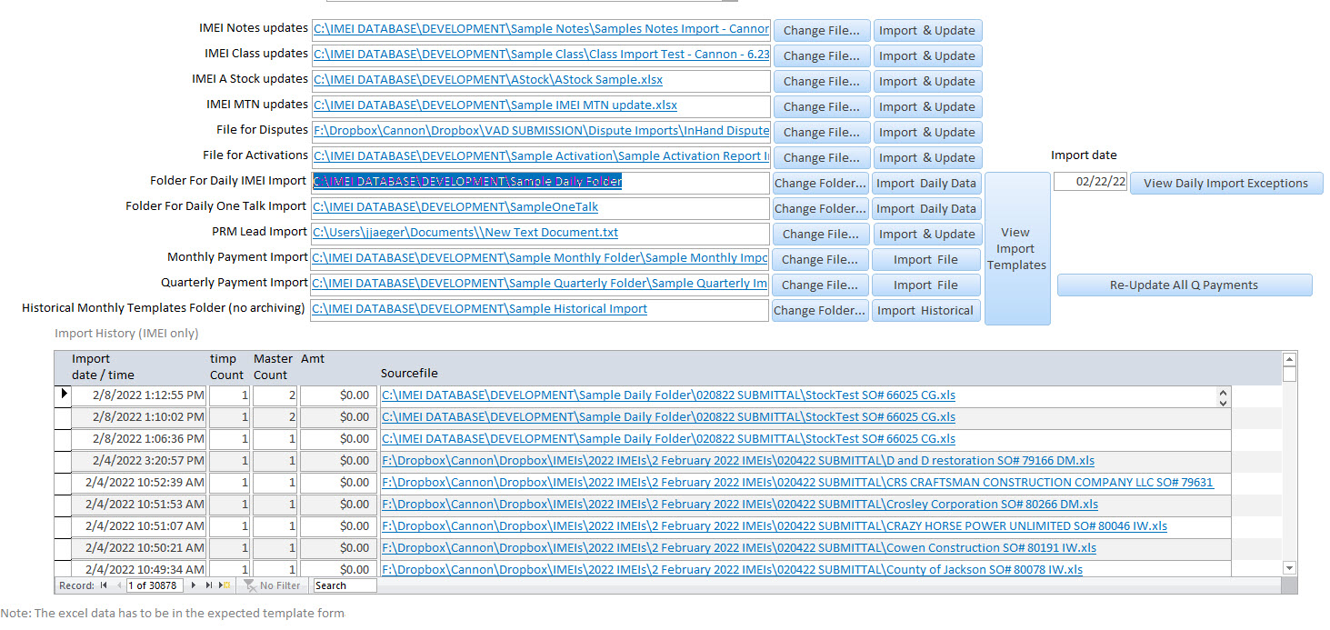 Importing Data Files